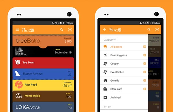 Что такое passbook для android